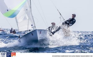2016 470 European Championship, Bay of Palma, Mallorca, Spain, 5-12 April 2016 Featuring over 250 of the worlds best 470 Men and Women Olympic Class sailors representing 33 nations ©Jesus Renedo/Sailing Energy/CNA